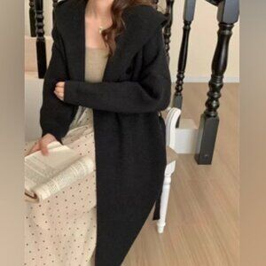 Maxi length cardigans hooded ($139) with belt loops